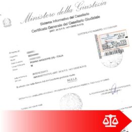 Certificato Casellario Giudiziale