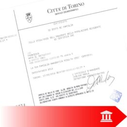 Certificato di Stato di Famiglia