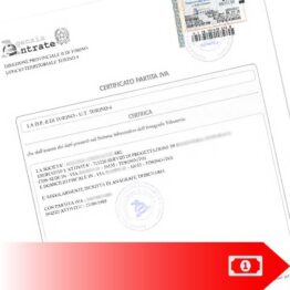 Certificato di attribuzione o cessazione Partita Iva