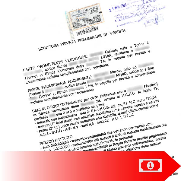 Registrazione cartacea Atti e Contratti